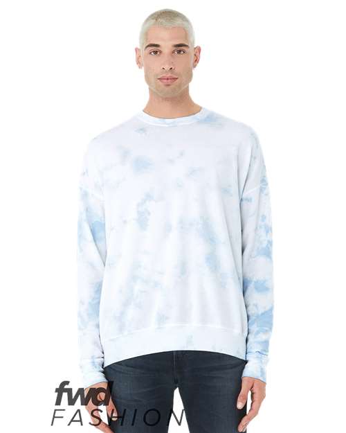 BELLA + CANVAS 3945RD Unisex FWD Fashion Tie-Dyed Crewneck Sweatshirt