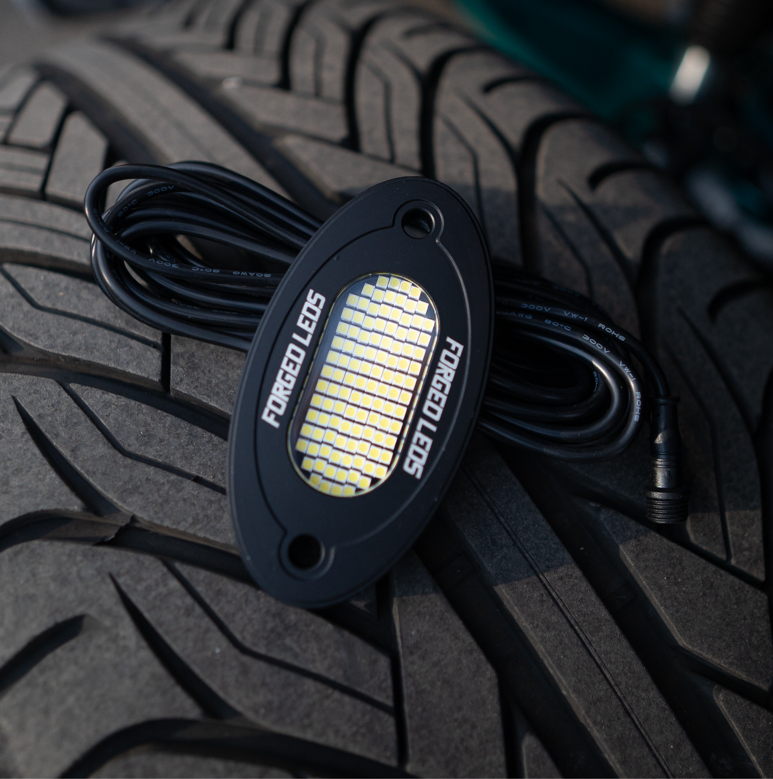 LOWGLOW 108 LED Rock Light - White P&P