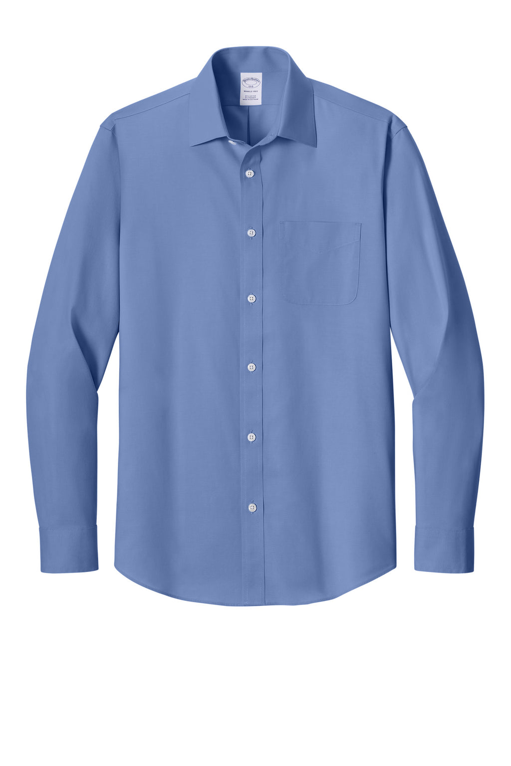 Brooks Brothers BB18012 Free Stretch Pinpoint Spread Collar Shirt