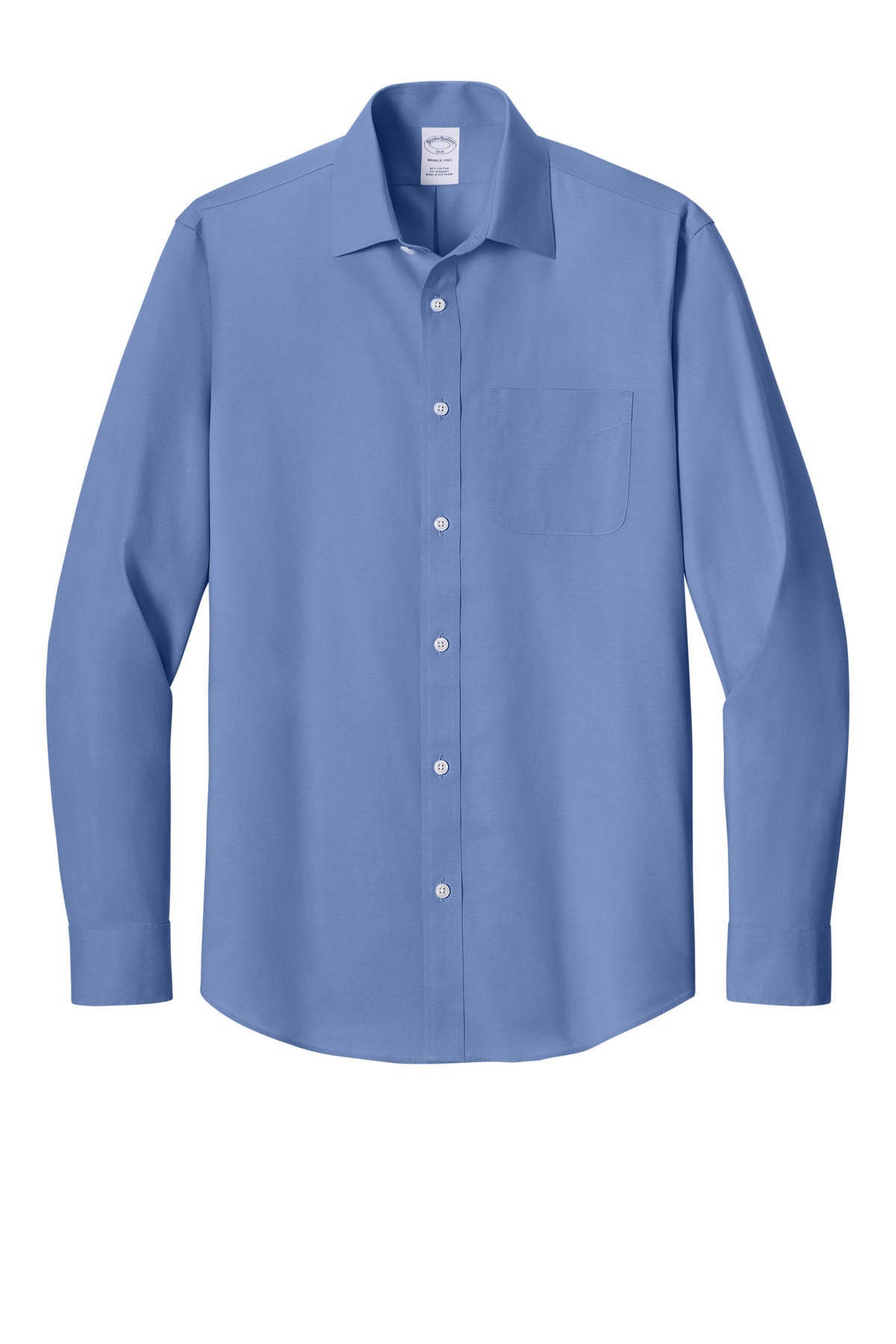 Brooks Brothers BB18012 Free Stretch Pinpoint Spread Collar Shirt