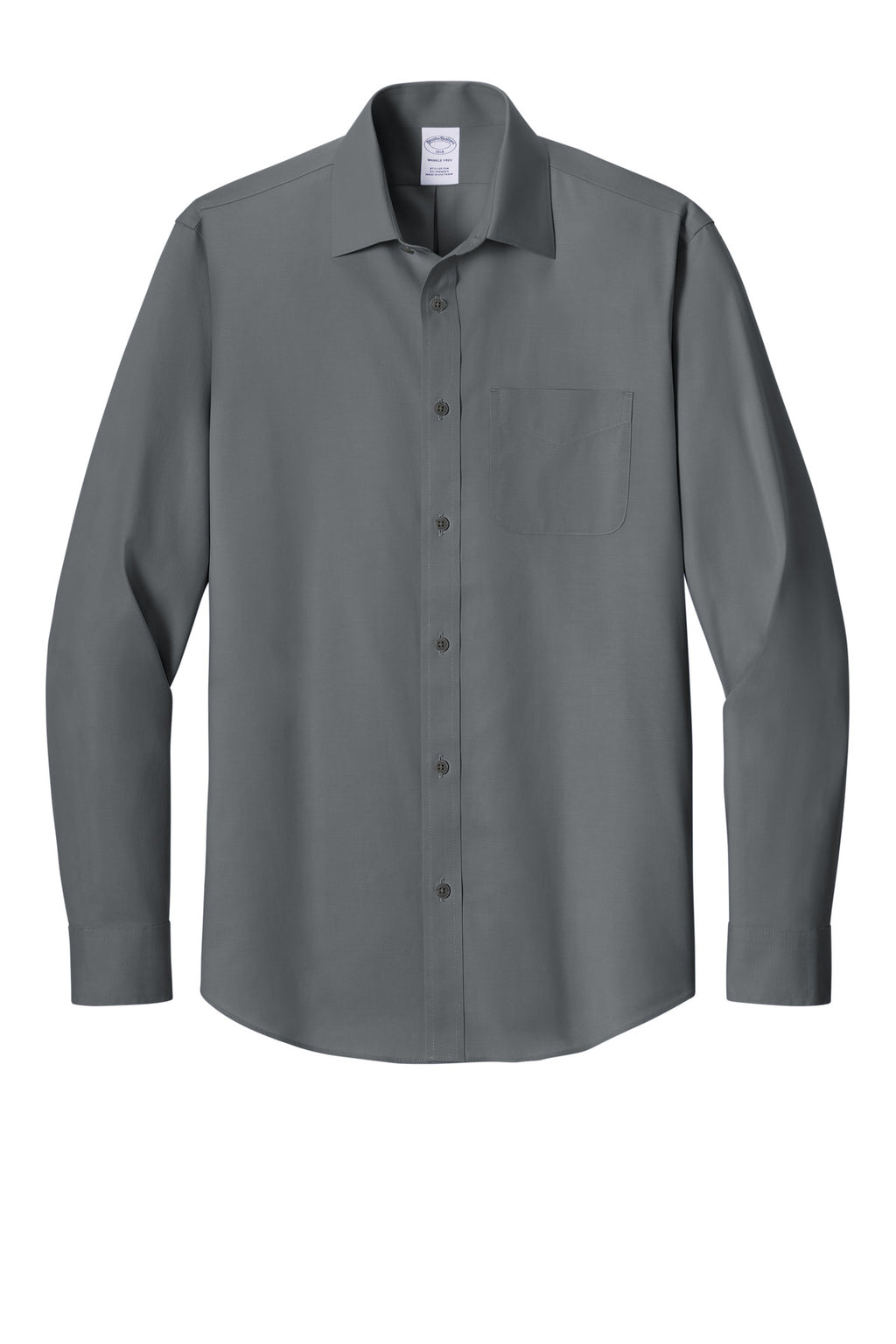Brooks Brothers BB18012 Free Stretch Pinpoint Spread Collar Shirt