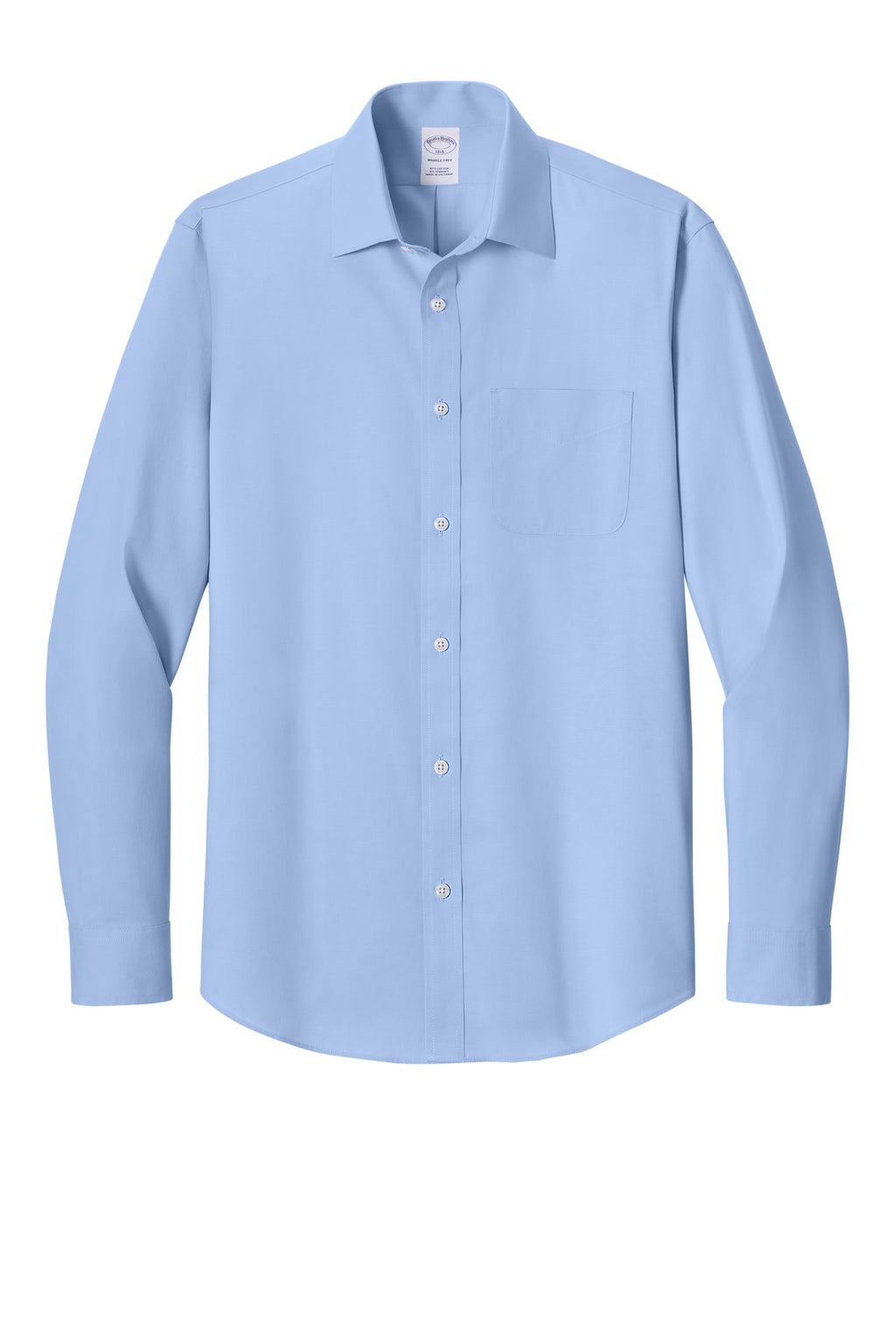 Brooks Brothers BB18012 Free Stretch Pinpoint Spread Collar Shirt