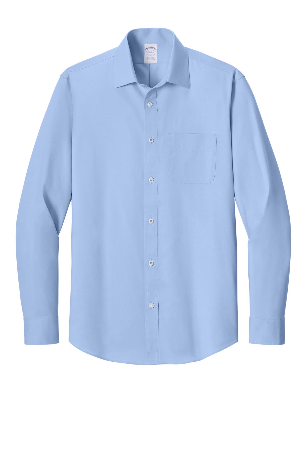 Brooks Brothers BB18012 Free Stretch Pinpoint Spread Collar Shirt