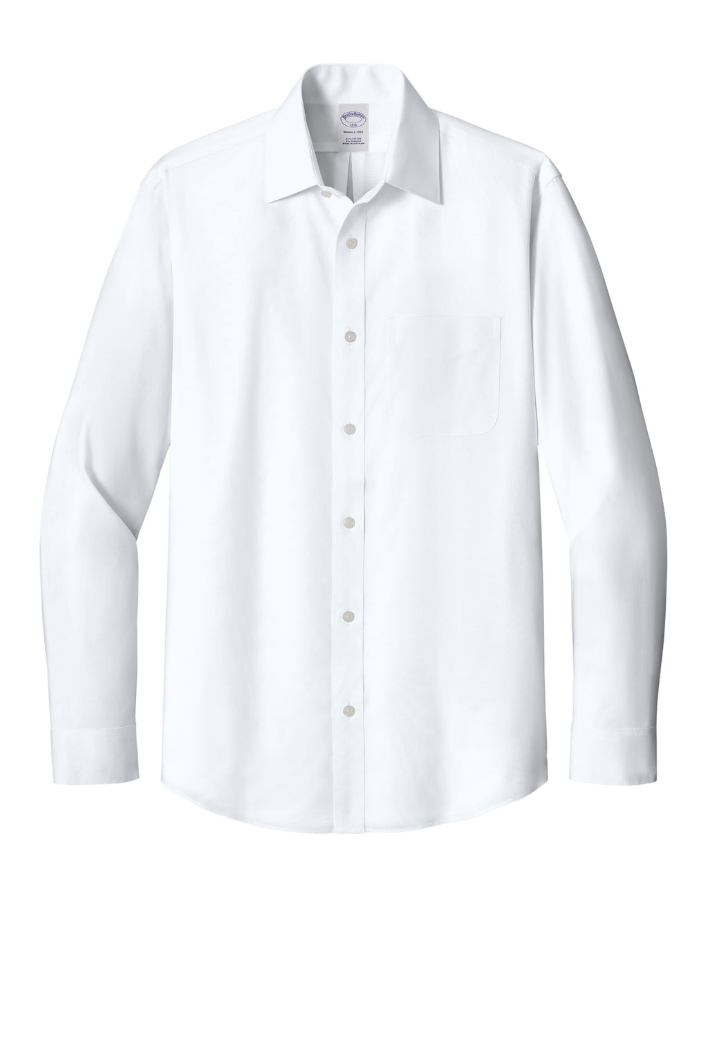Brooks Brothers BB18012 Free Stretch Pinpoint Spread Collar Shirt