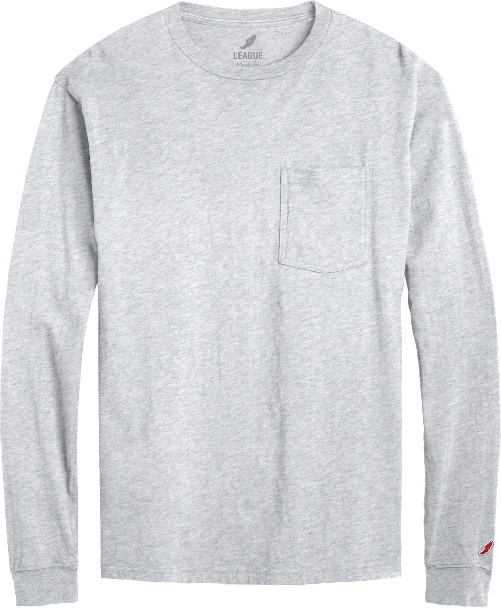 League BT300 All American Long Sleeve Pocket T-Shirt