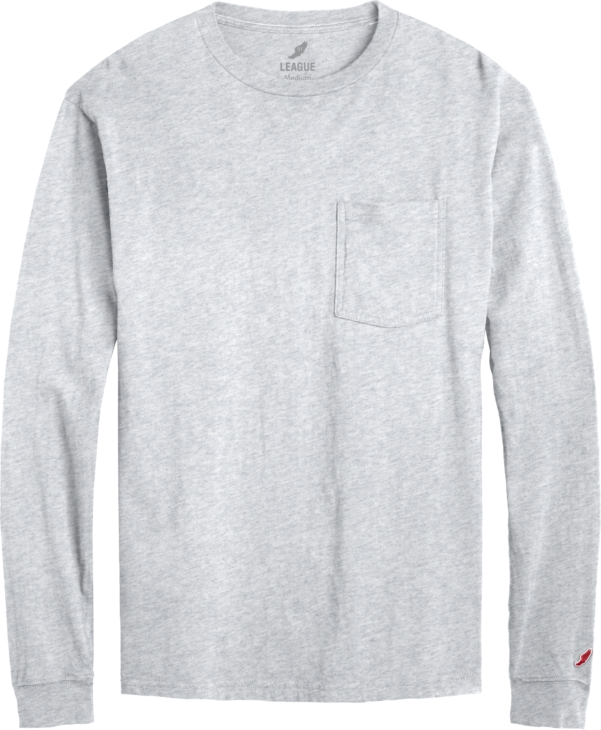 League BT300 All American Long Sleeve Pocket T-Shirt