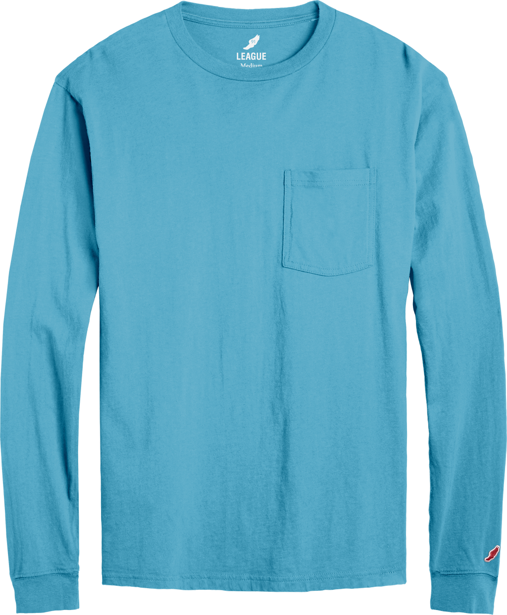 League BT300 All American Long Sleeve Pocket T-Shirt