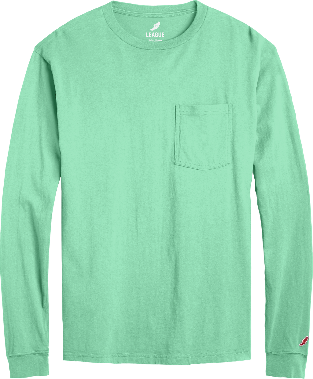 League BT300 All American Long Sleeve Pocket T-Shirt