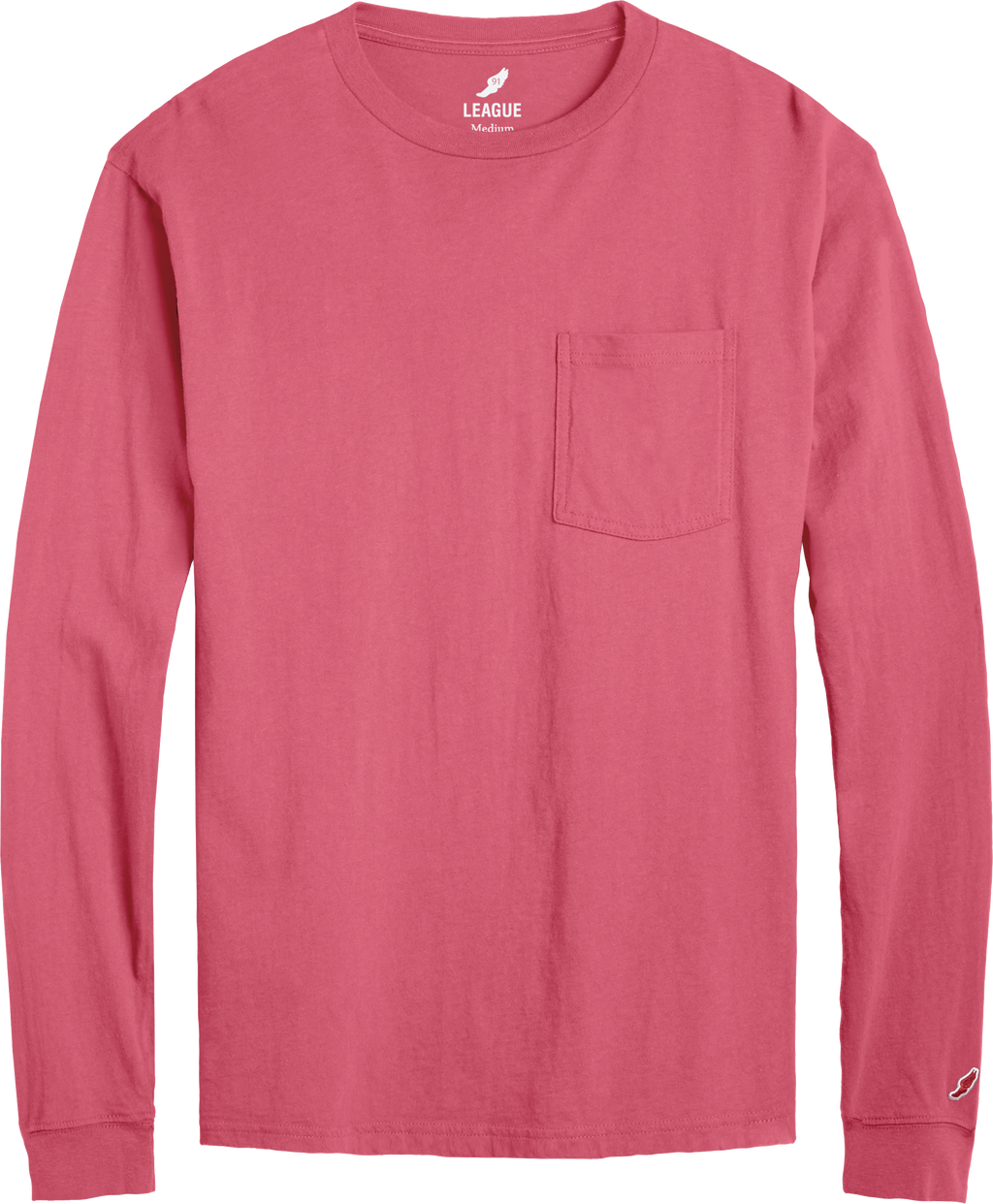 League BT300 All American Long Sleeve Pocket T-Shirt