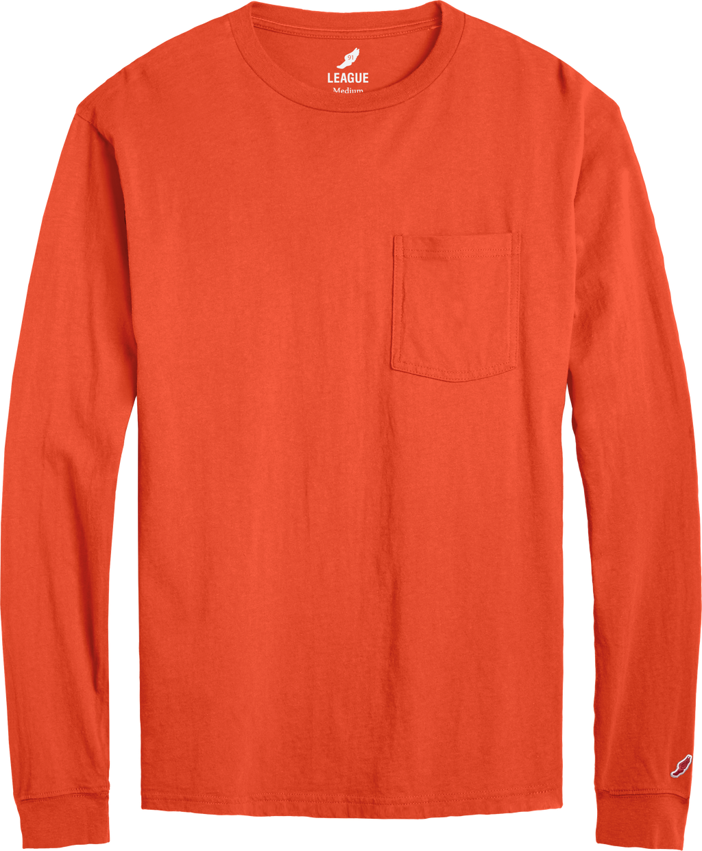 League BT300 All American Long Sleeve Pocket T-Shirt