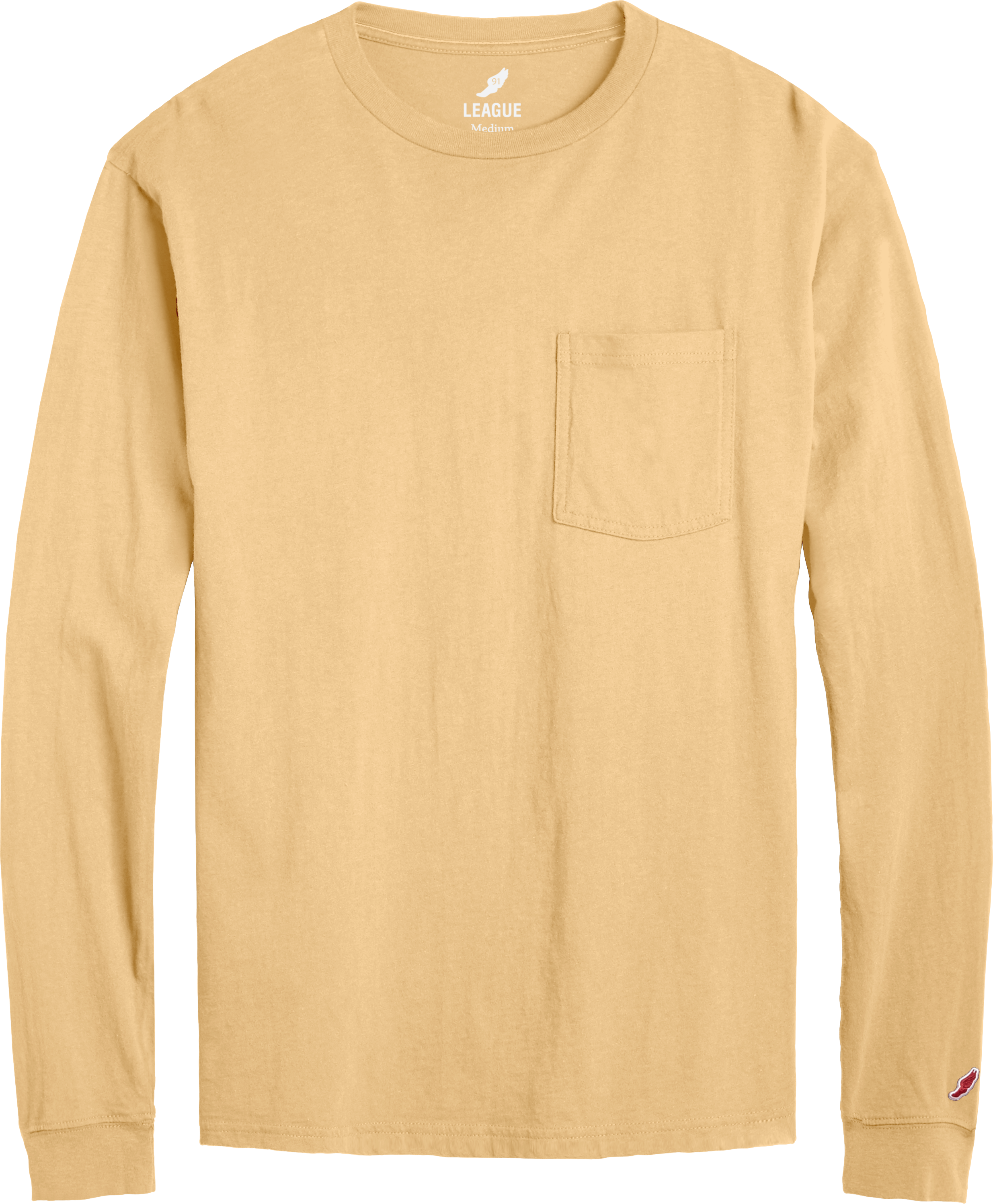League BT300 All American Long Sleeve Pocket T-Shirt