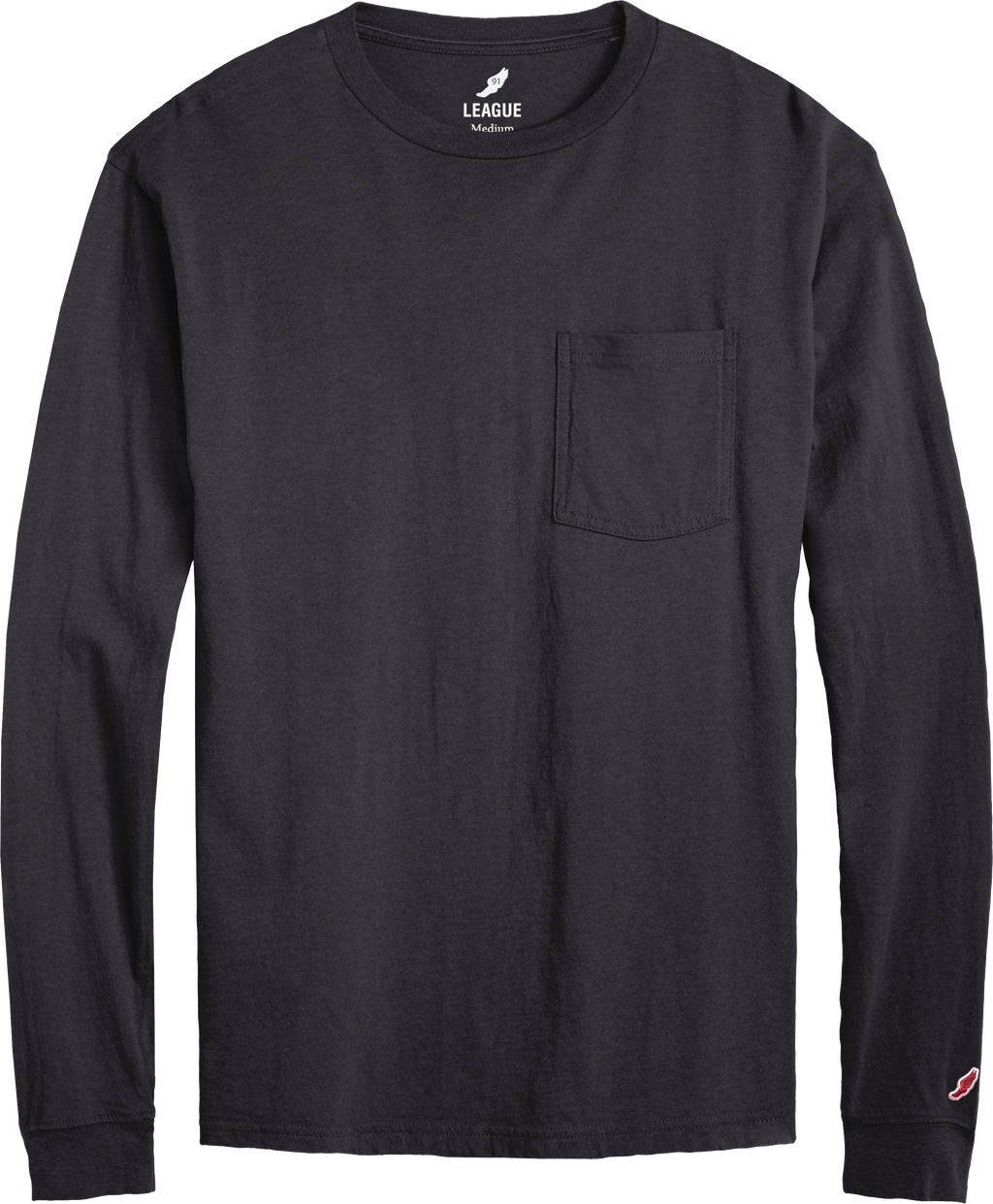 League BT300 All American Long Sleeve Pocket T-Shirt