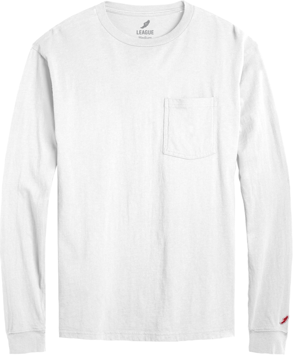 League BT300 All American Long Sleeve Pocket T-Shirt