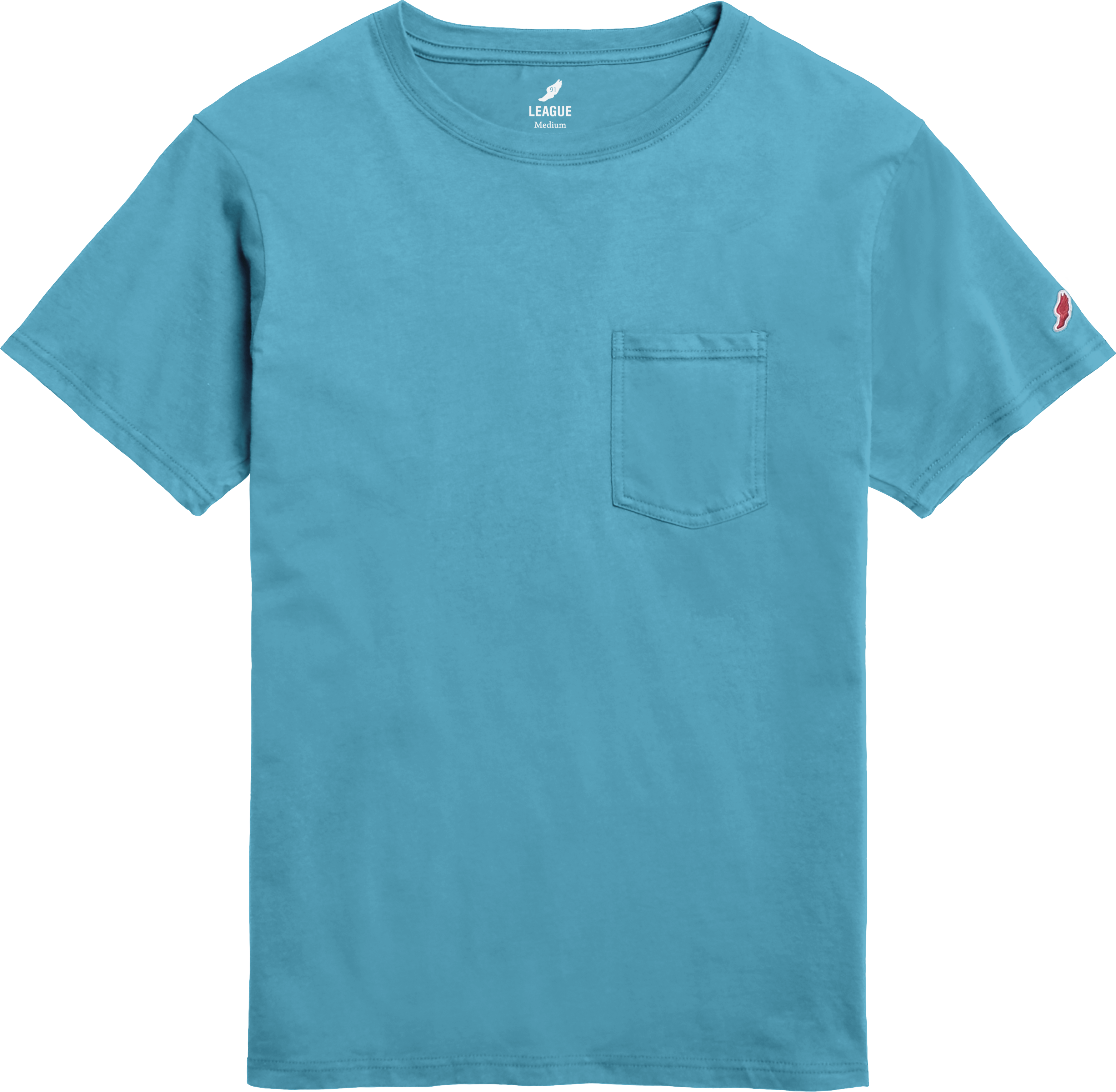 League BT500P All American Pocket T-Shirt