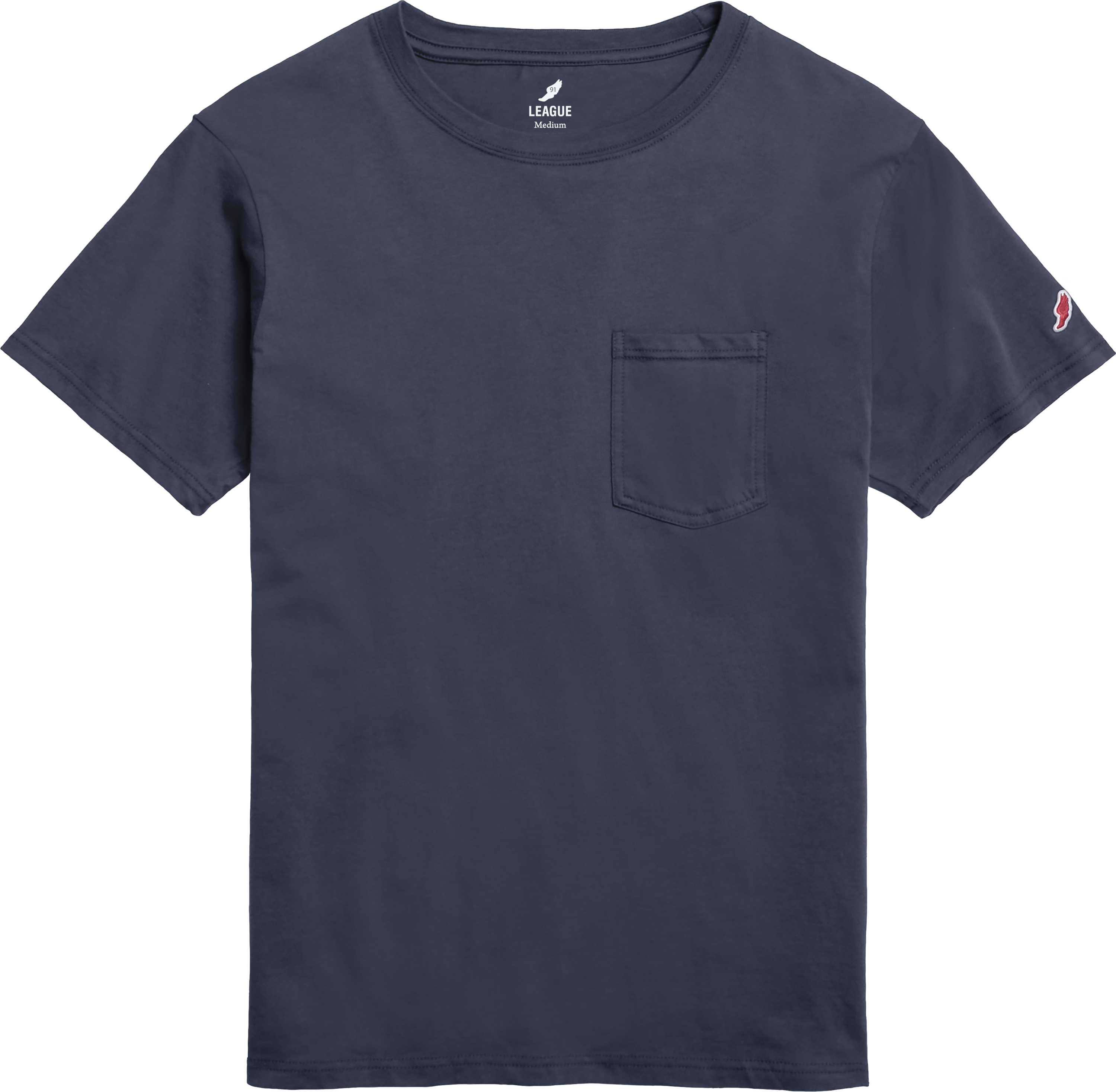 League BT500P All American Pocket T-Shirt