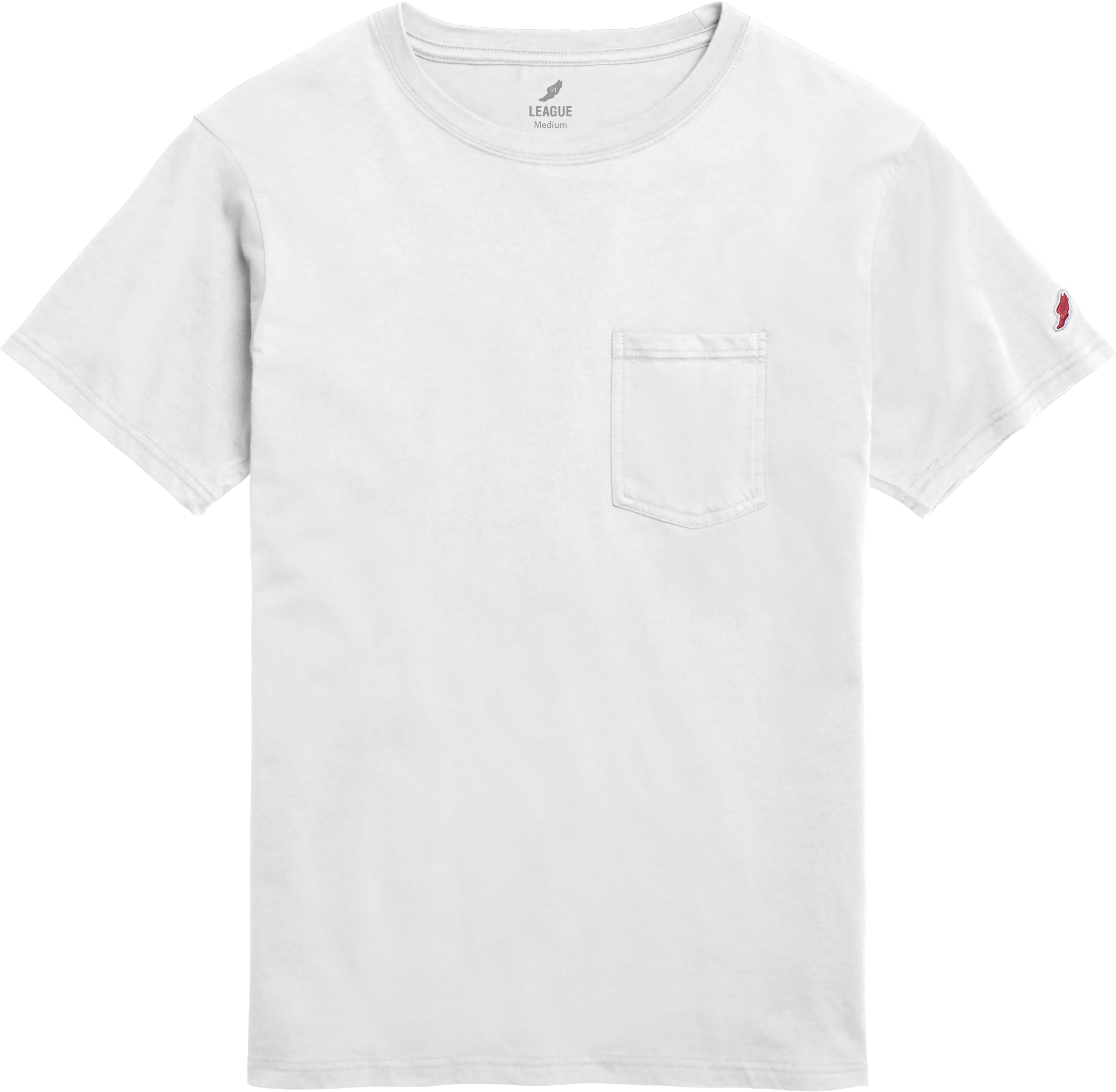 League BT500P All American Pocket T-Shirt