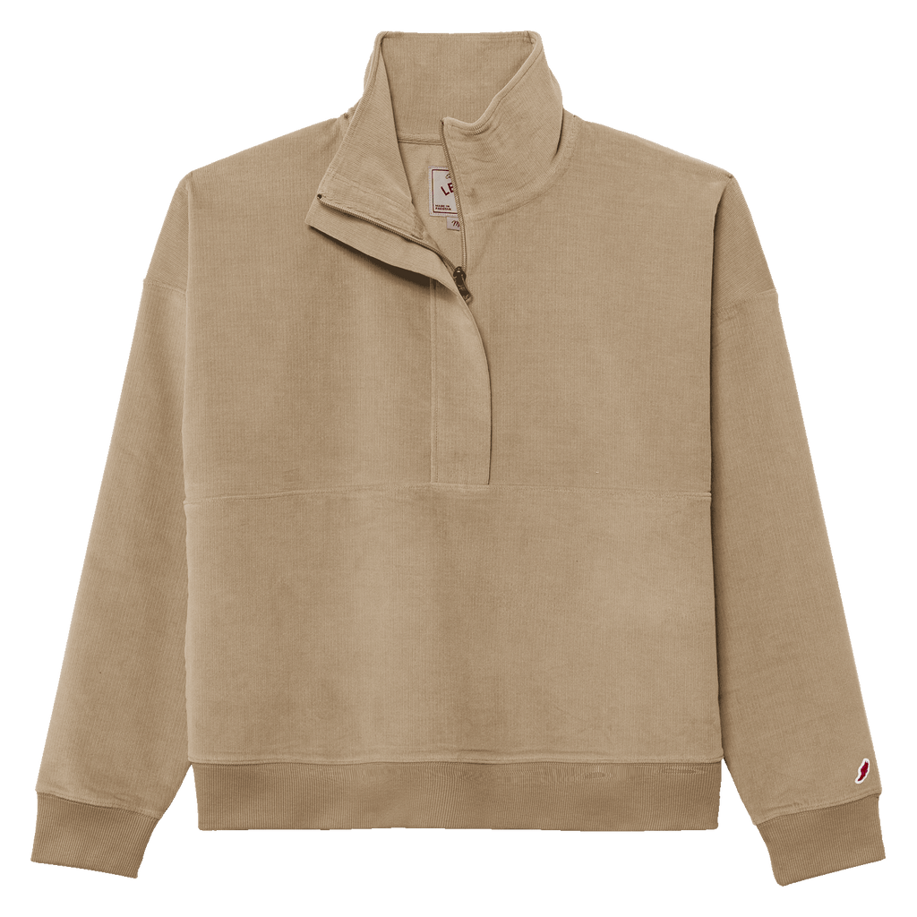League COR210 Cord Women's Half Zip