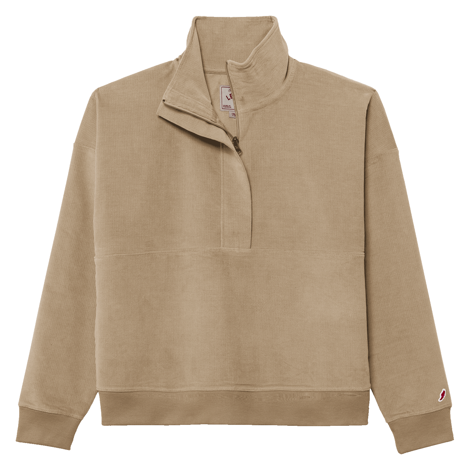 League COR210 Cord Women's Half Zip