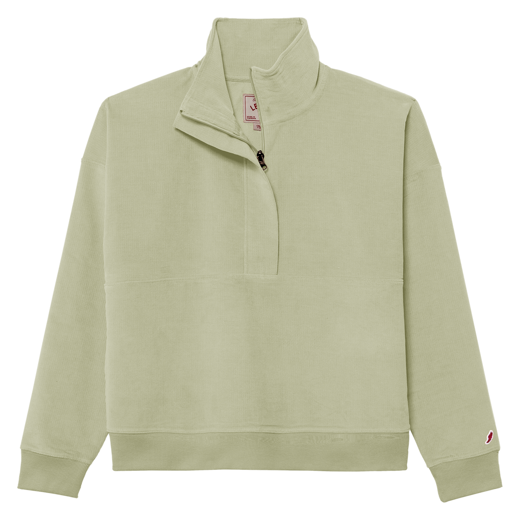 League COR210 Cord Women's Half Zip