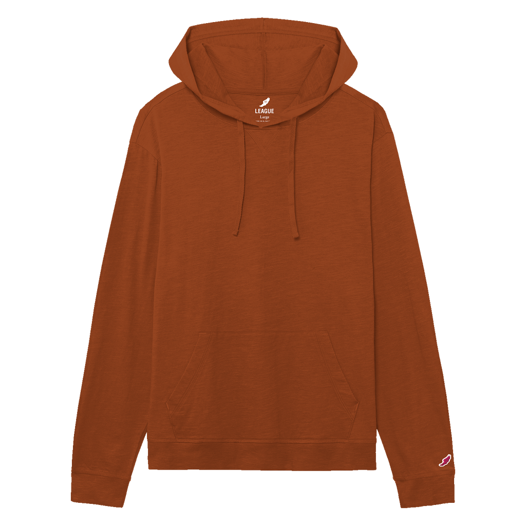 League JS120 Jersey Slub Long Sleeve Hood