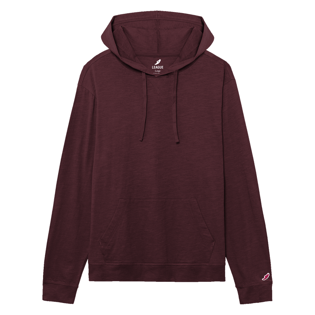 League JS120 Jersey Slub Long Sleeve Hood