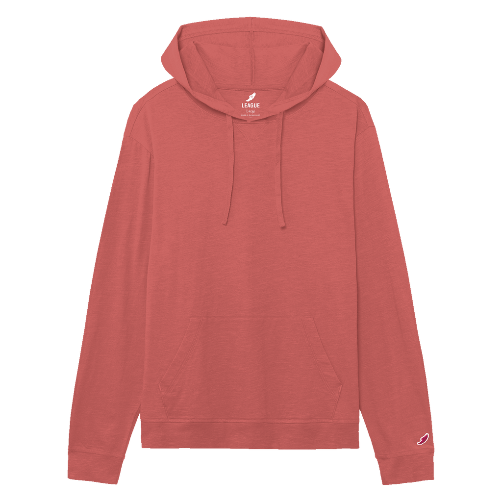 League JS120 Jersey Slub Long Sleeve Hood