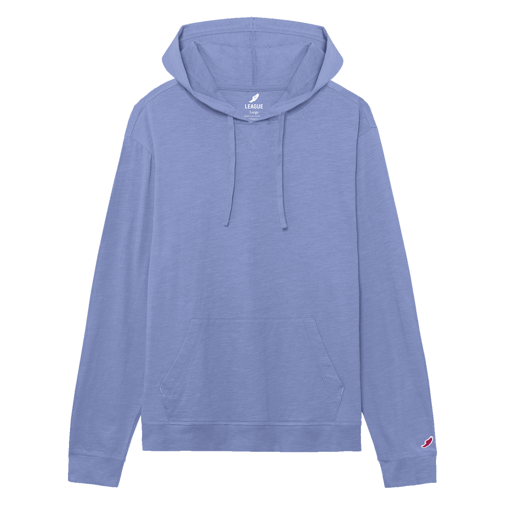 League JS120 Jersey Slub Long Sleeve Hood
