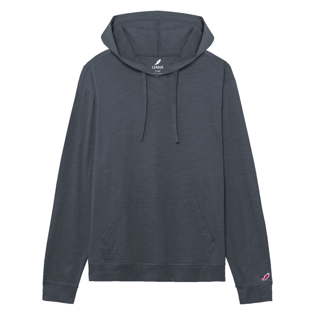 League JS120 Jersey Slub Long Sleeve Hood