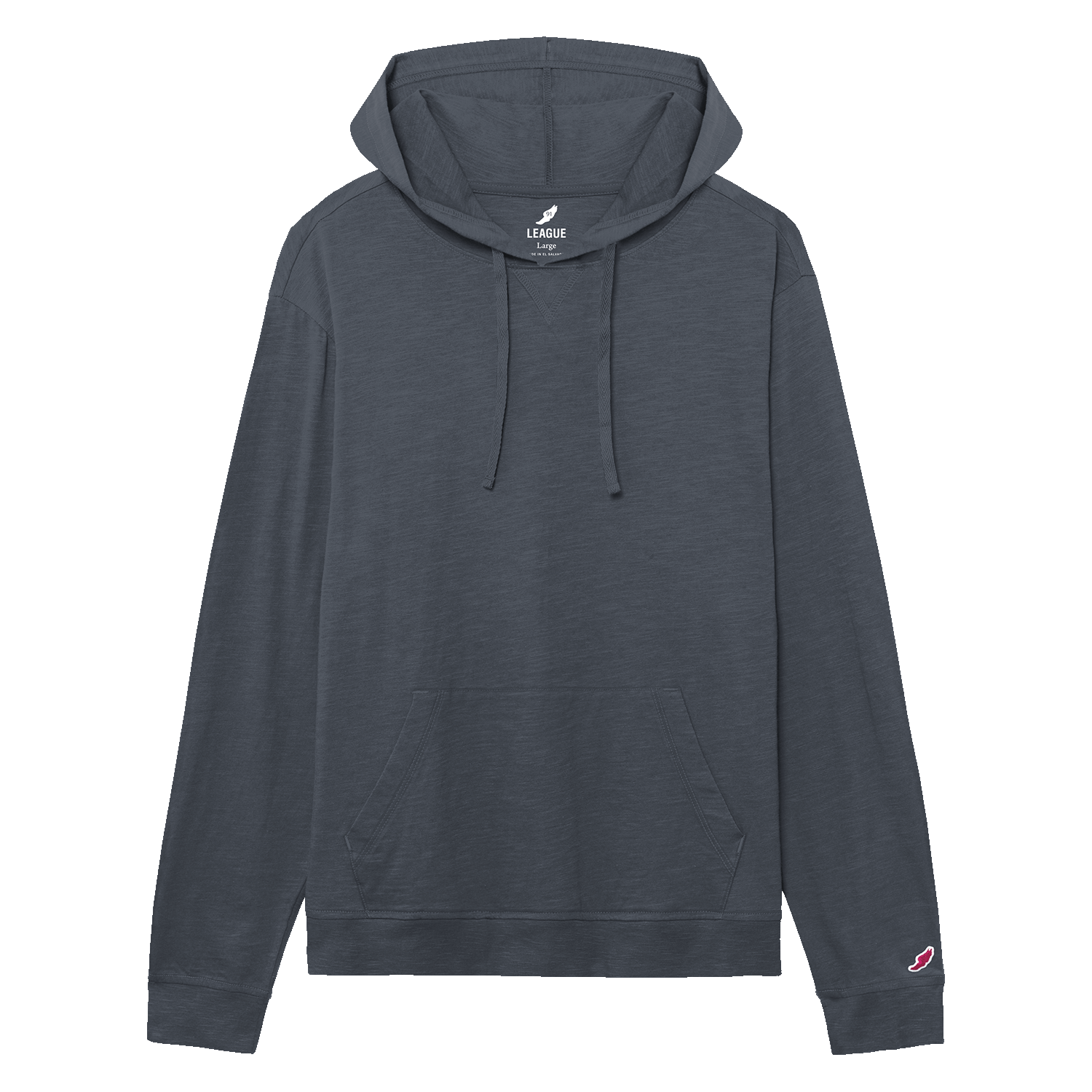 League JS120 Jersey Slub Long Sleeve Hood