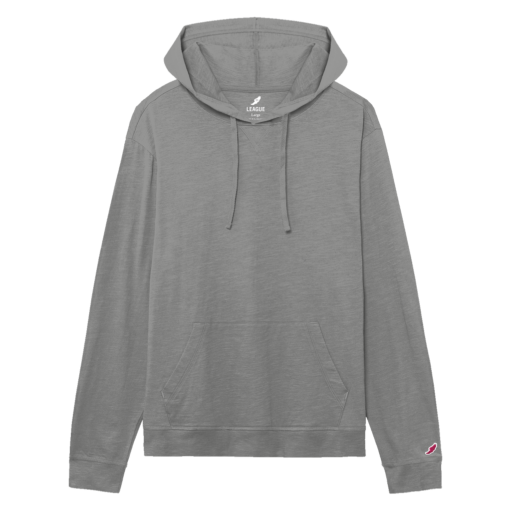 League JS120 Jersey Slub Long Sleeve Hood