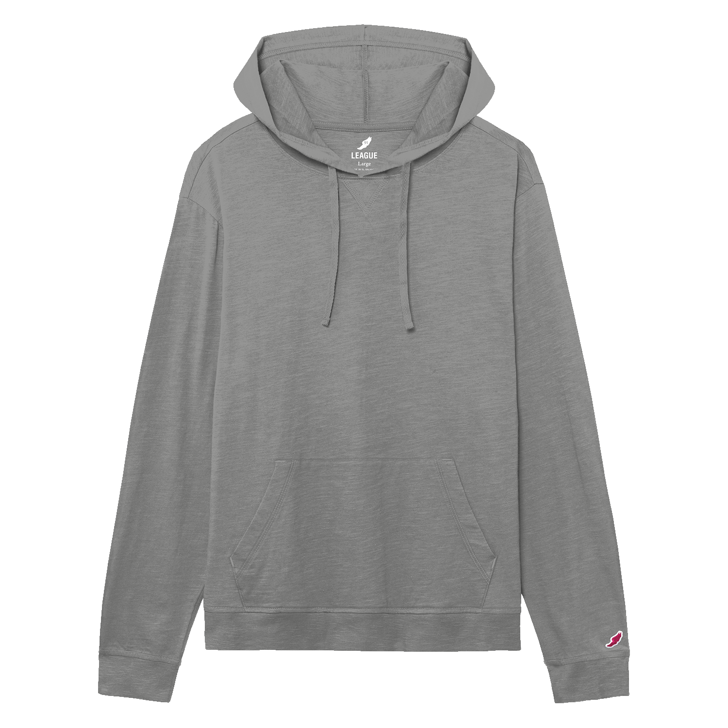League JS120 Jersey Slub Long Sleeve Hood