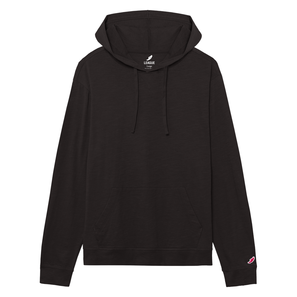 League JS120 Jersey Slub Long Sleeve Hood