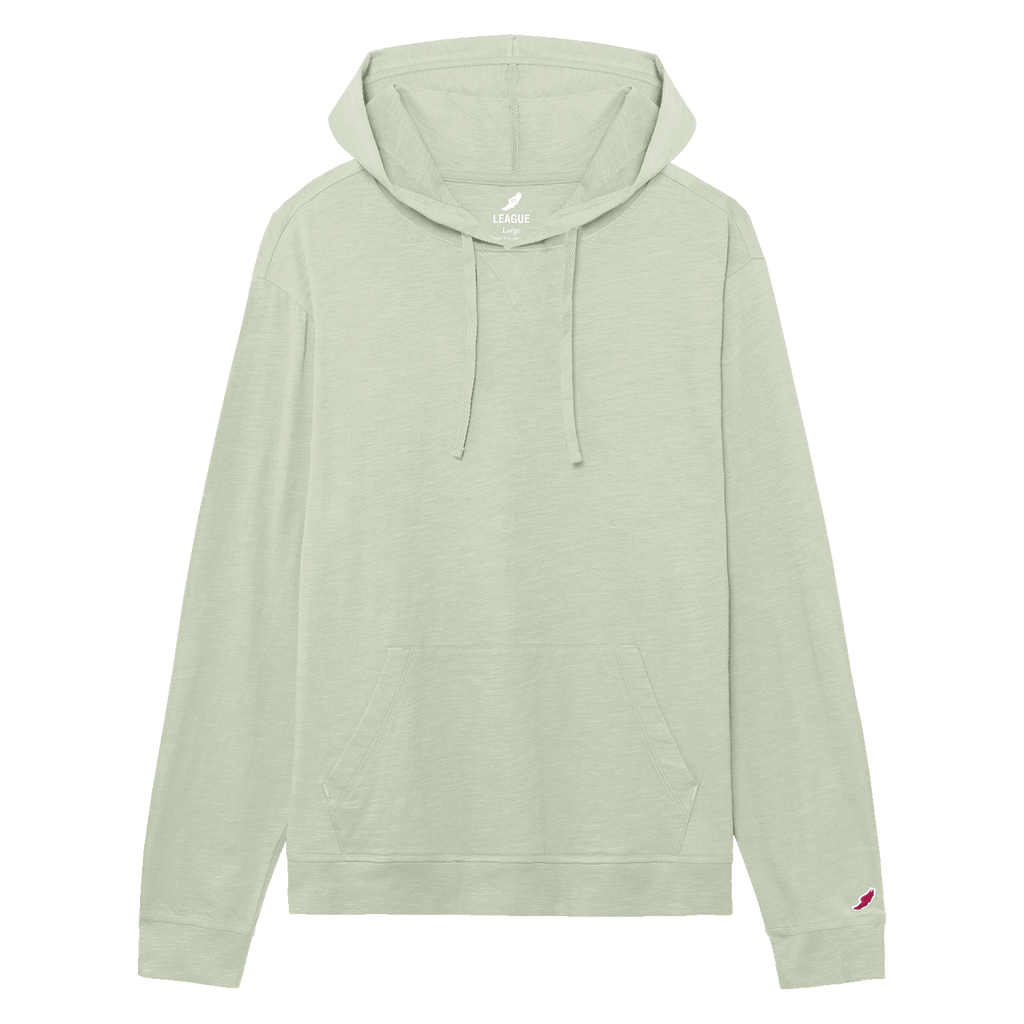 League JS120 Jersey Slub Long Sleeve Hood