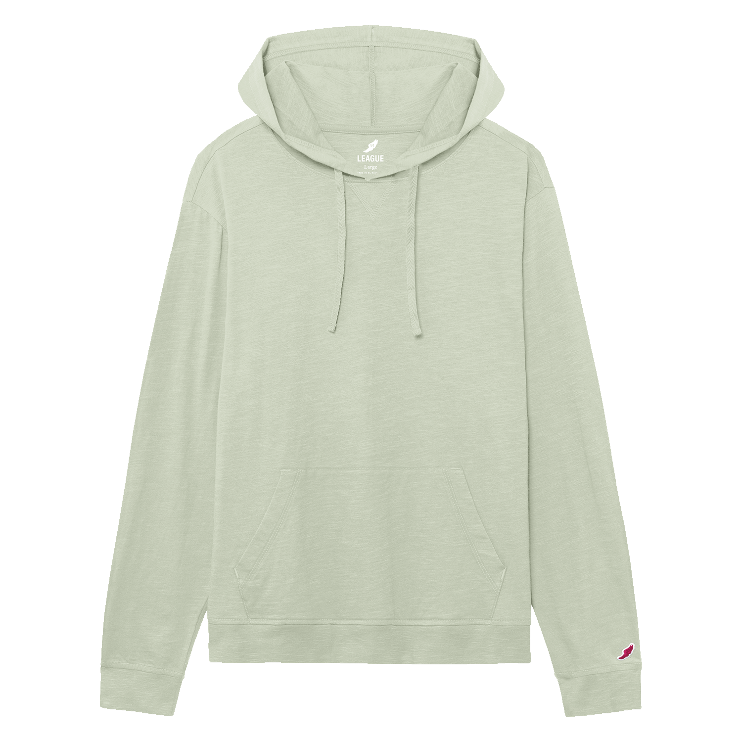 League JS120 Jersey Slub Long Sleeve Hood