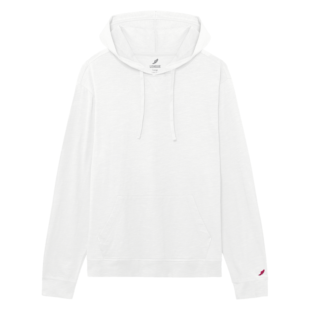 League JS120 Jersey Slub Long Sleeve Hood