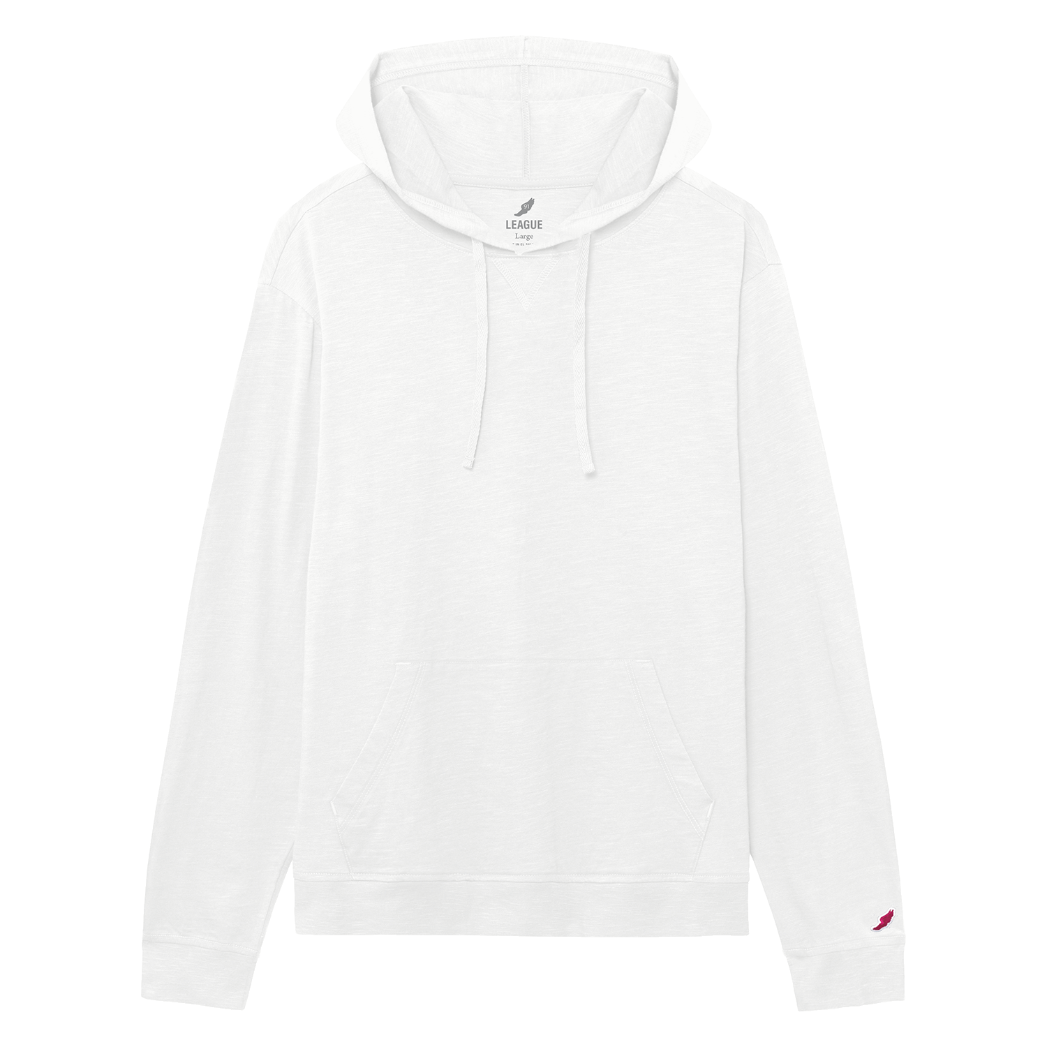League JS120 Jersey Slub Long Sleeve Hood