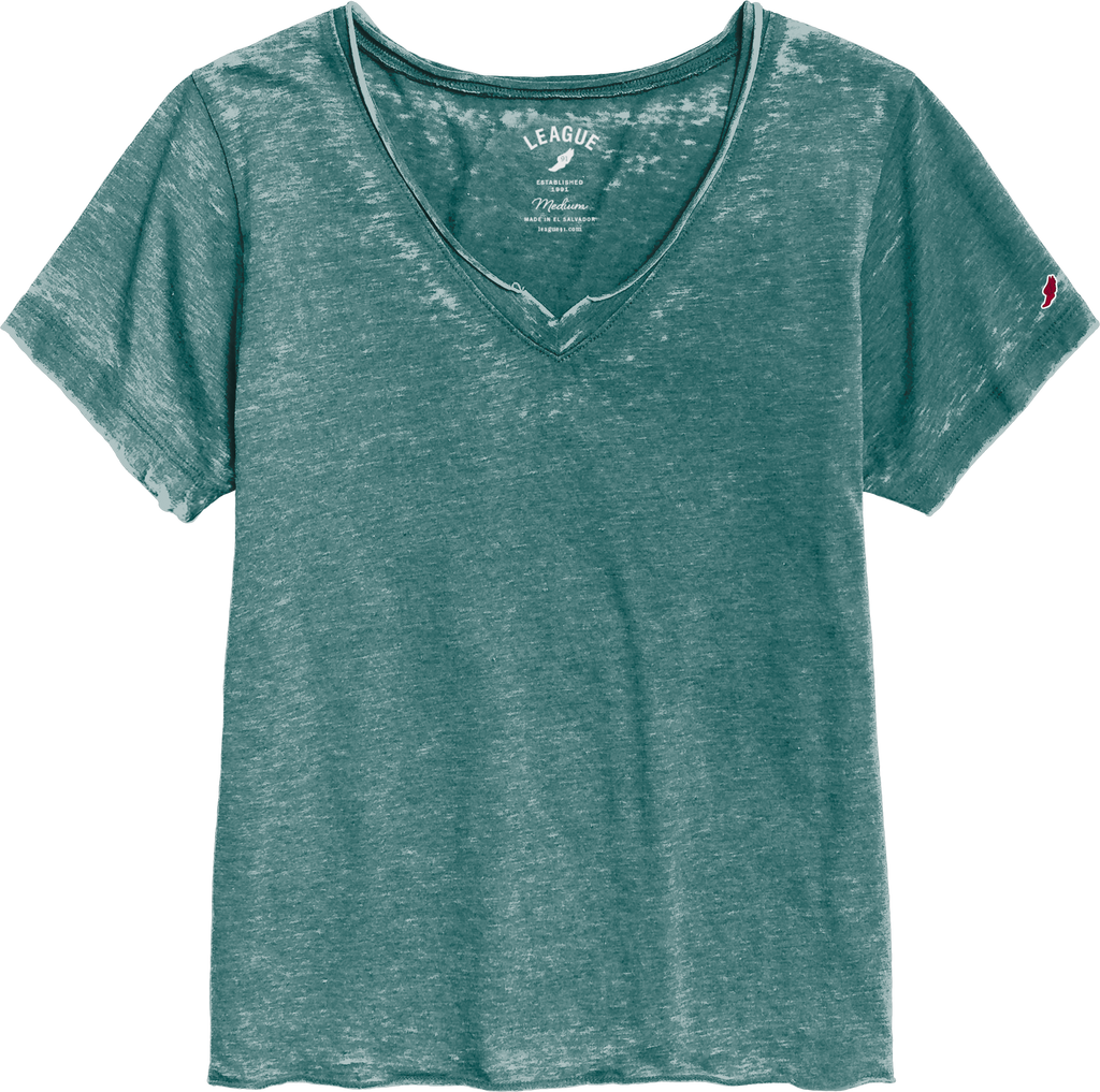 League LU205 Burnout Loose Fit V-Neck