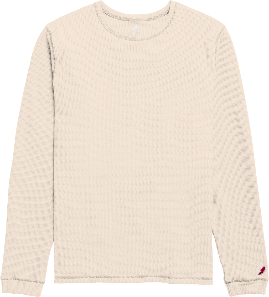 League WA200 Waffle Long Sleeve Crew