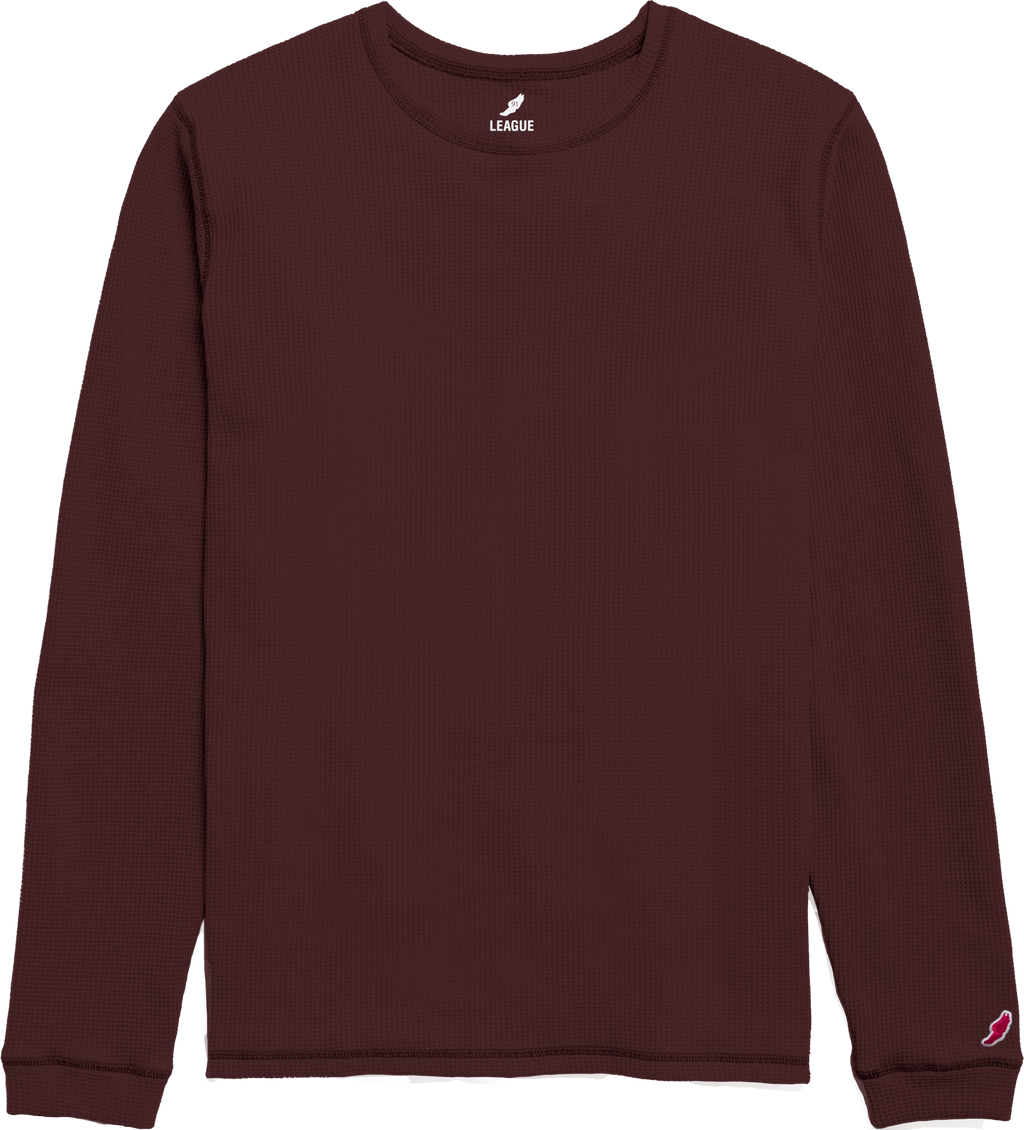 League WA200 Waffle Long Sleeve Crew