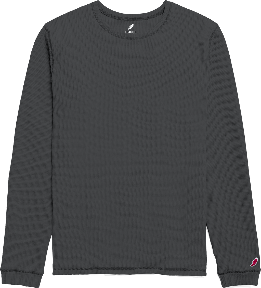 League WA200 Waffle Long Sleeve Crew