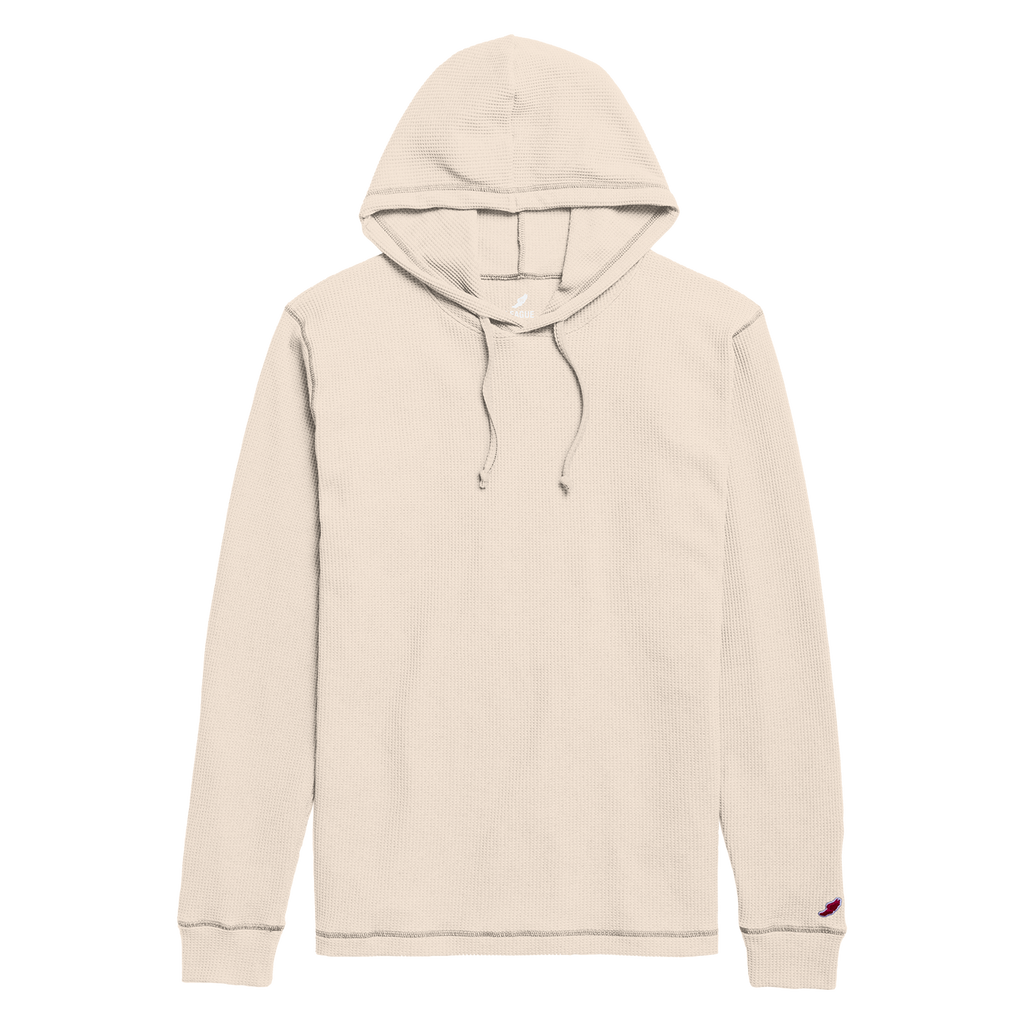 League WA225 Waffle Pullover Hood