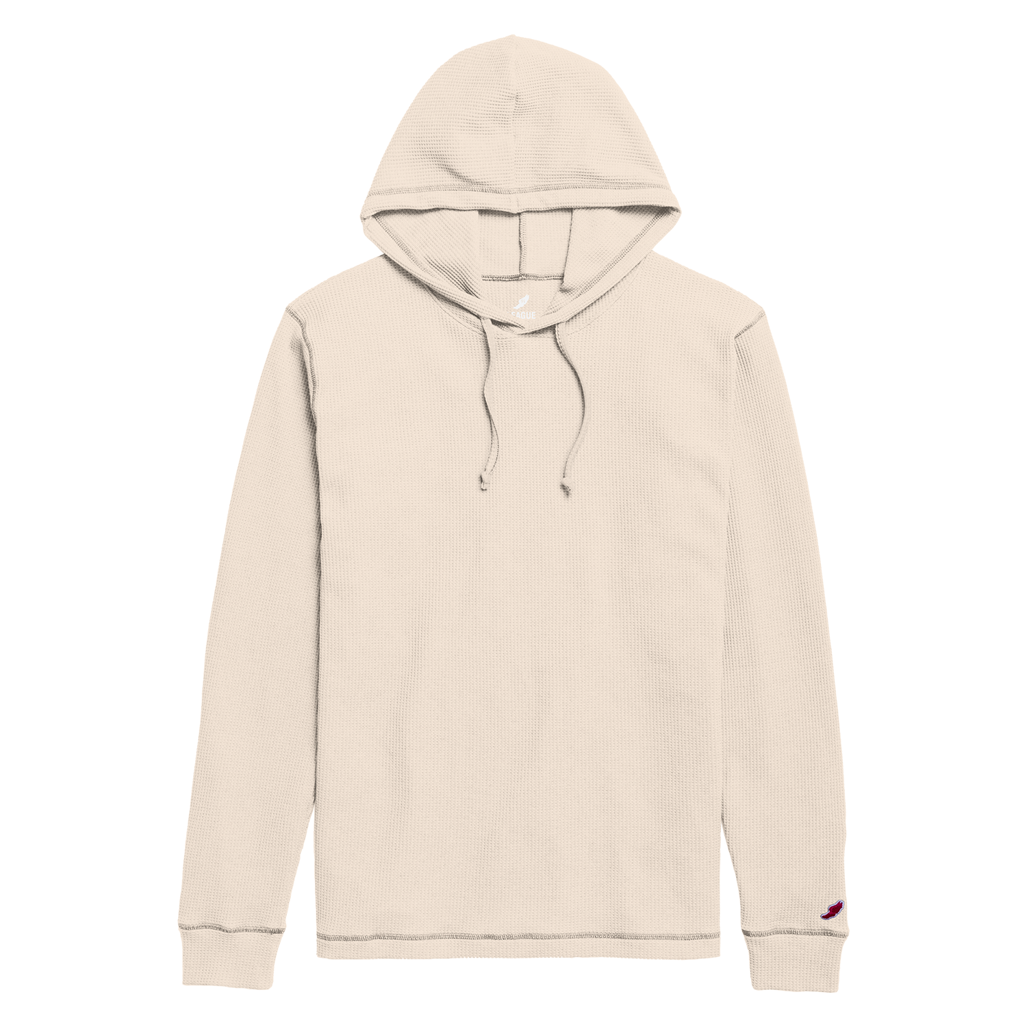 League WA225 Waffle Pullover Hood