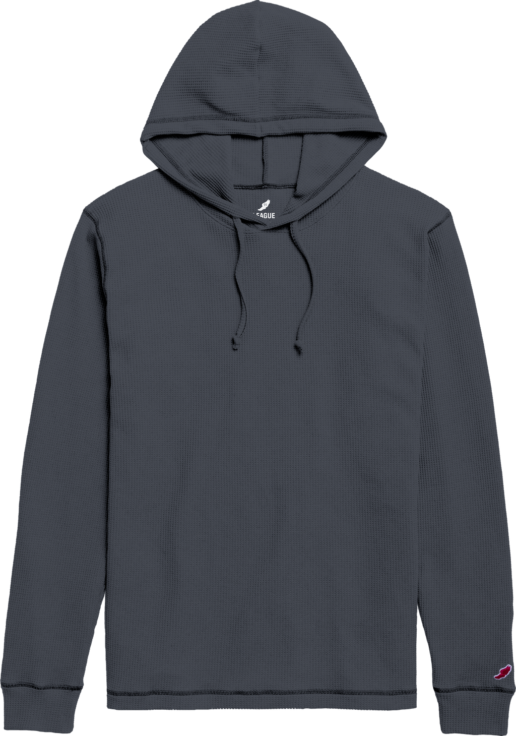 League WA225 Waffle Pullover Hood