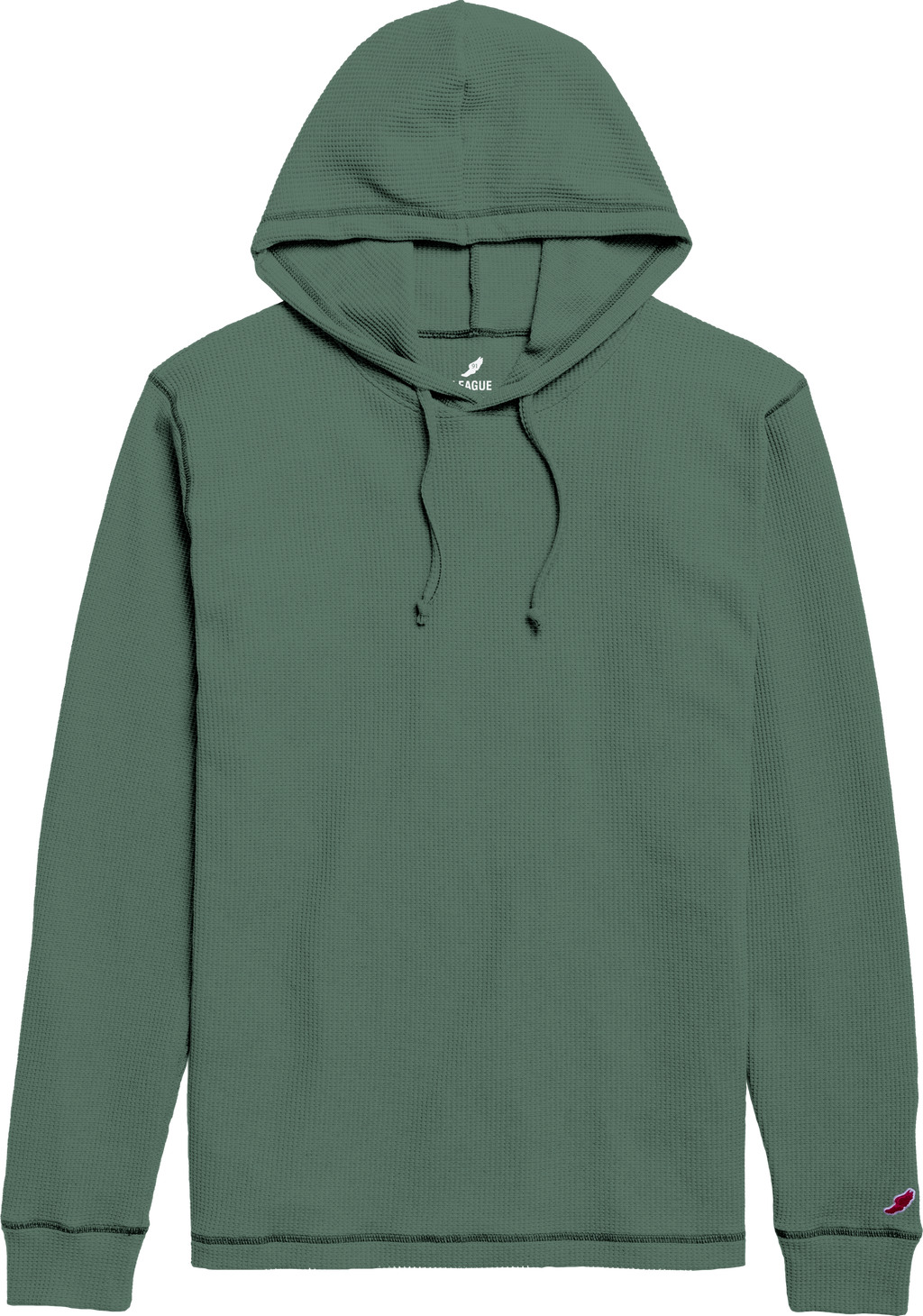 League WA225 Waffle Pullover Hood