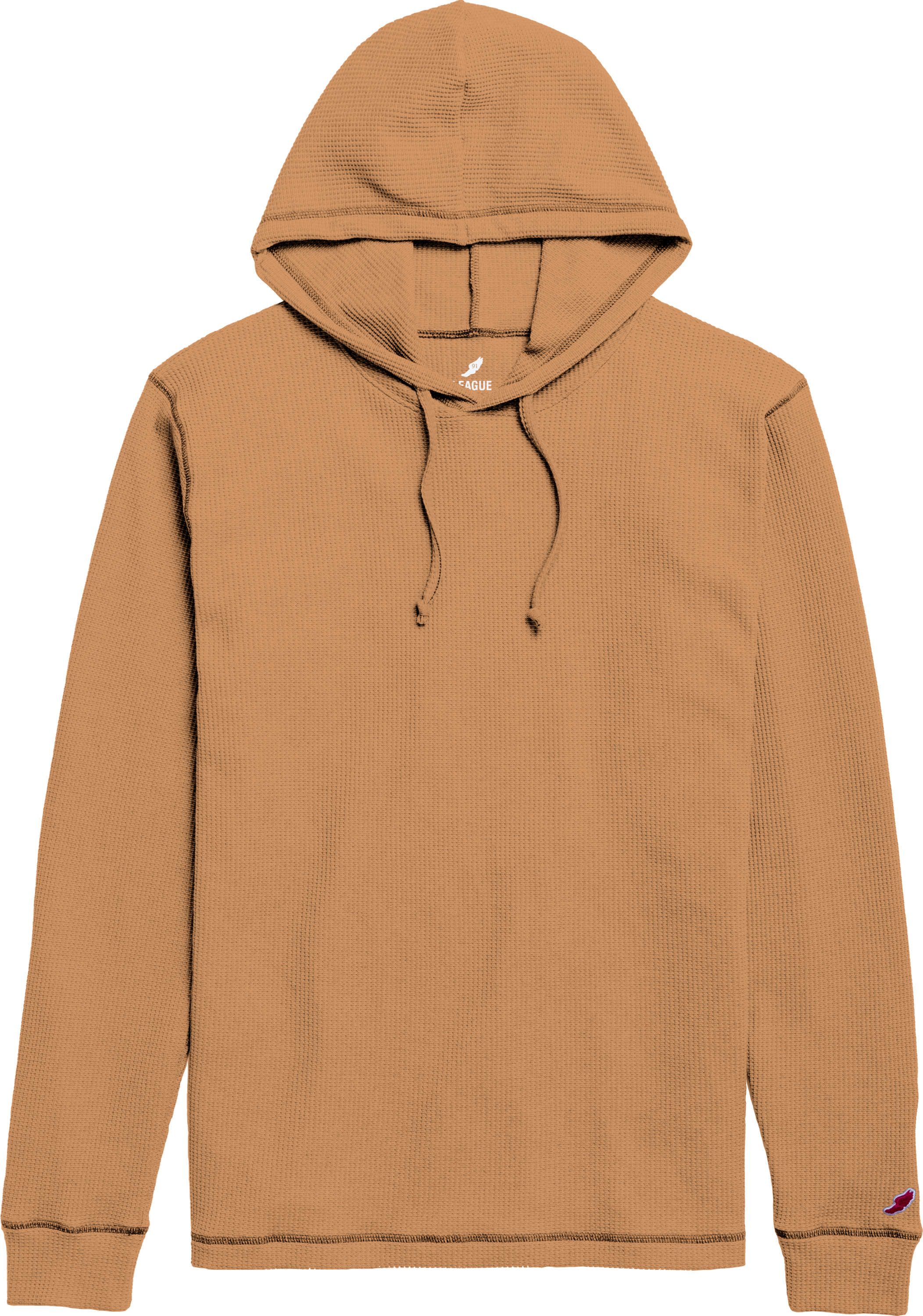 League WA225 Waffle Pullover Hood