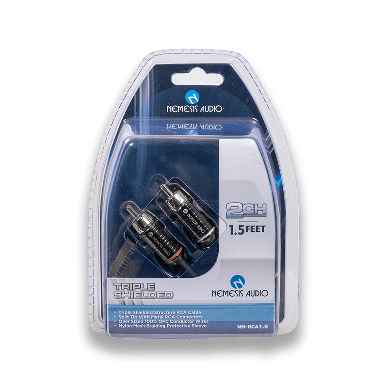 NM-RCA1.5 – 1.5ft 2CH Triple Shielded RCA Cable
