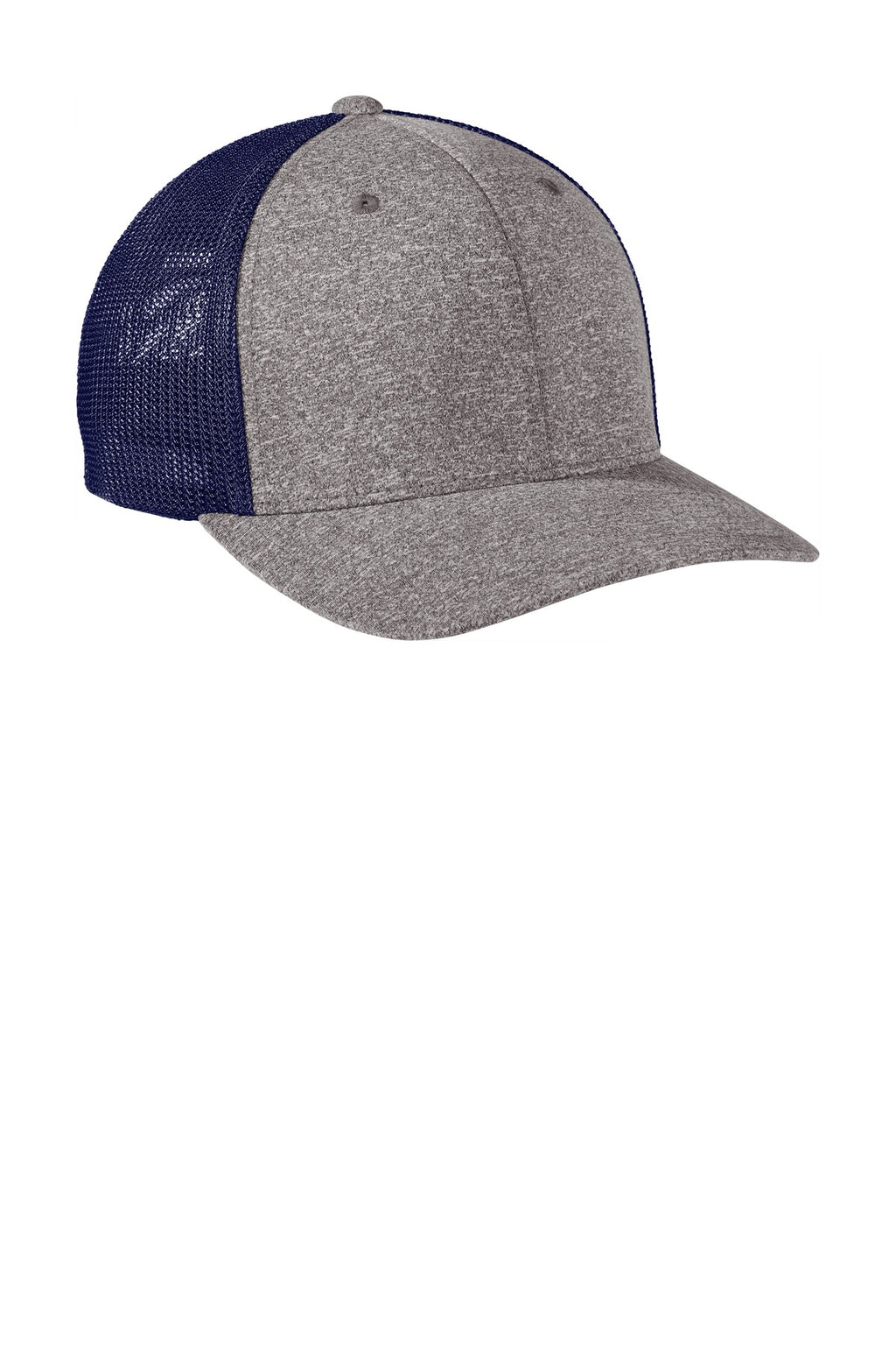 Port Authority C302 Port Authority  Flexfit  Melange Mesh Back Trucker Cap