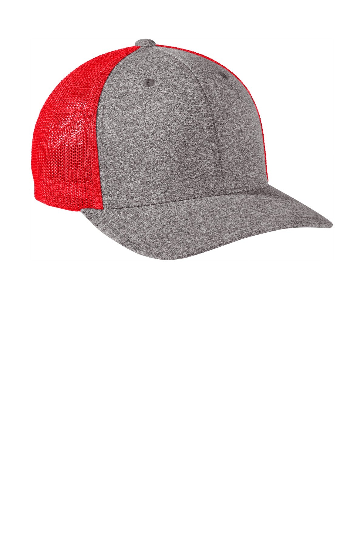 Port Authority C302 Port Authority  Flexfit  Melange Mesh Back Trucker Cap