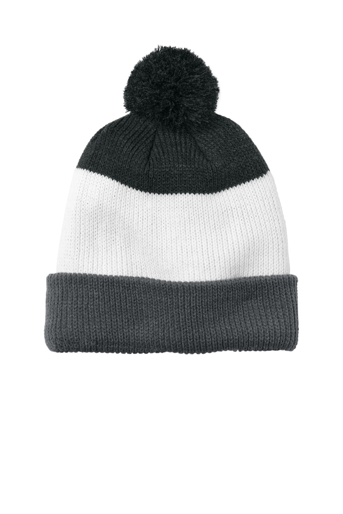 Port Authority C979 Port Authority Cozy Striped Pom Beanie