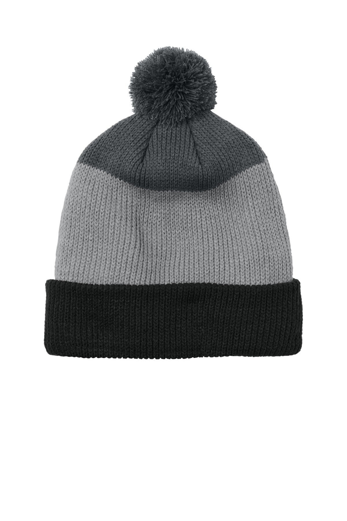 Port Authority C979 Port Authority Cozy Striped Pom Beanie